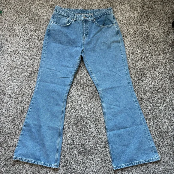 NWT Free People x Ragged Priest Dakota Bootcut Jean in Light Blue Size 32 - Picture 3 of 8